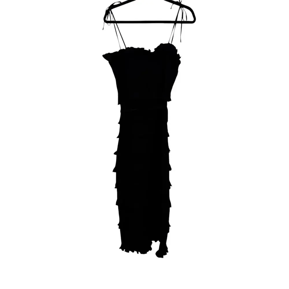 V. Chapman The Lily Midi-Length Dress Sleeveless in Black Size 10 NWT - Picture 9 of 15
